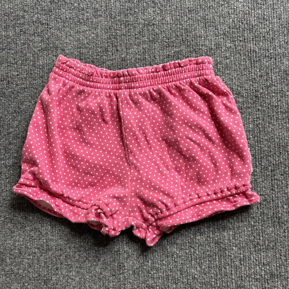 Vintage Gymboree Bubble Shorts Pink Dots XS Strawberry Rainbow Tag READ